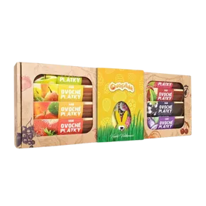 Ovocňák Dárková sada s plátky a pufy Velikonoce 240 g